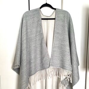 Italian Cashmere cape/shawl grey